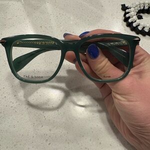 Rag & Bone Teal Acetate Eyewear